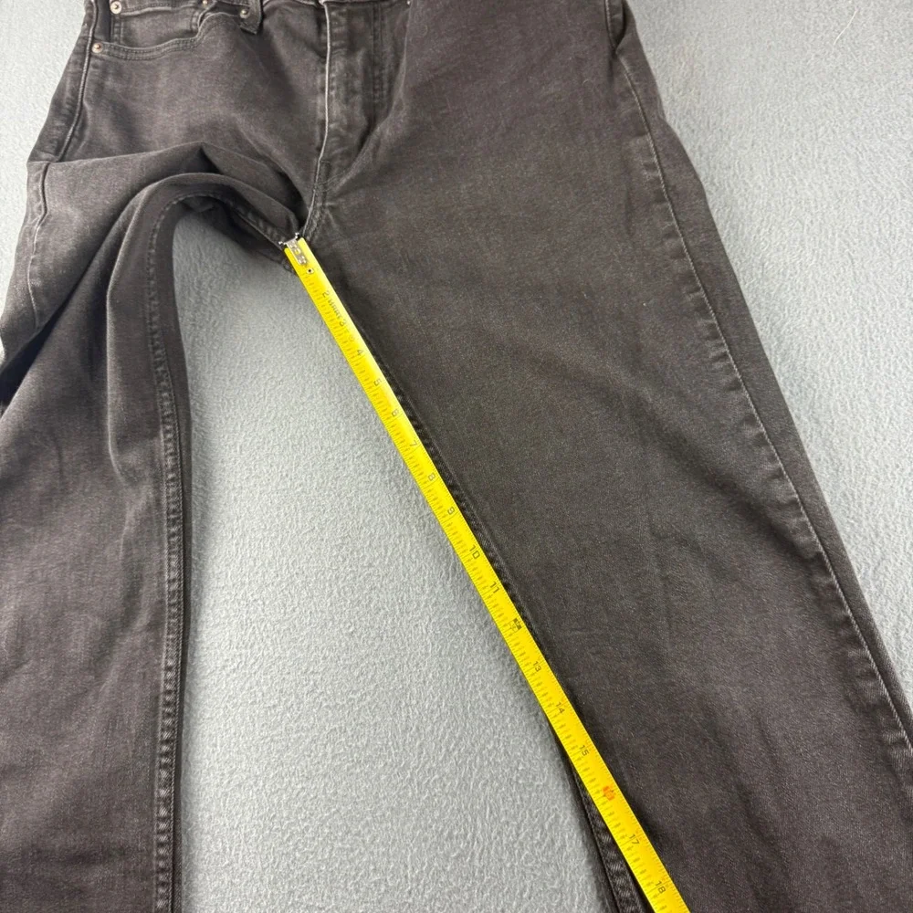Levis 511 Jeans Men's 36x32 (Fits 34x30) Black Slim Fit Dark Wash Stretch Taper
